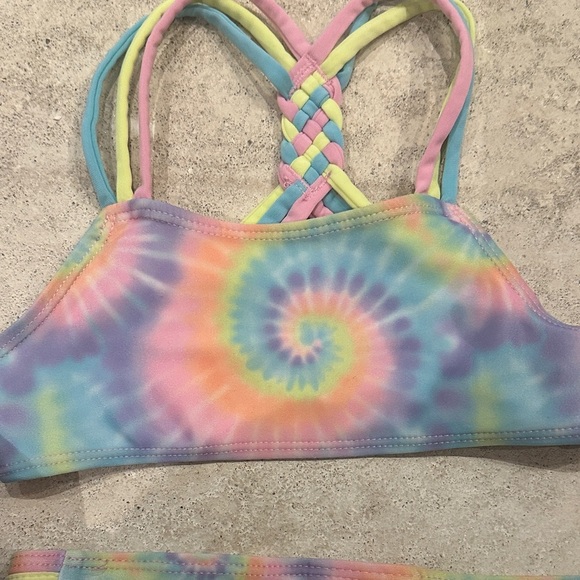 Hurley Kids Rainbow Tie-Dye Bikini - Picture 6 of 8
